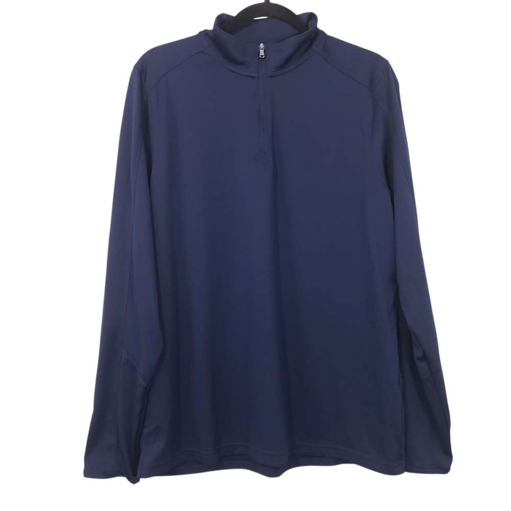 Under Armour HeatGear 1/4 Zip Men's Pullover Shirt Navy Size Large